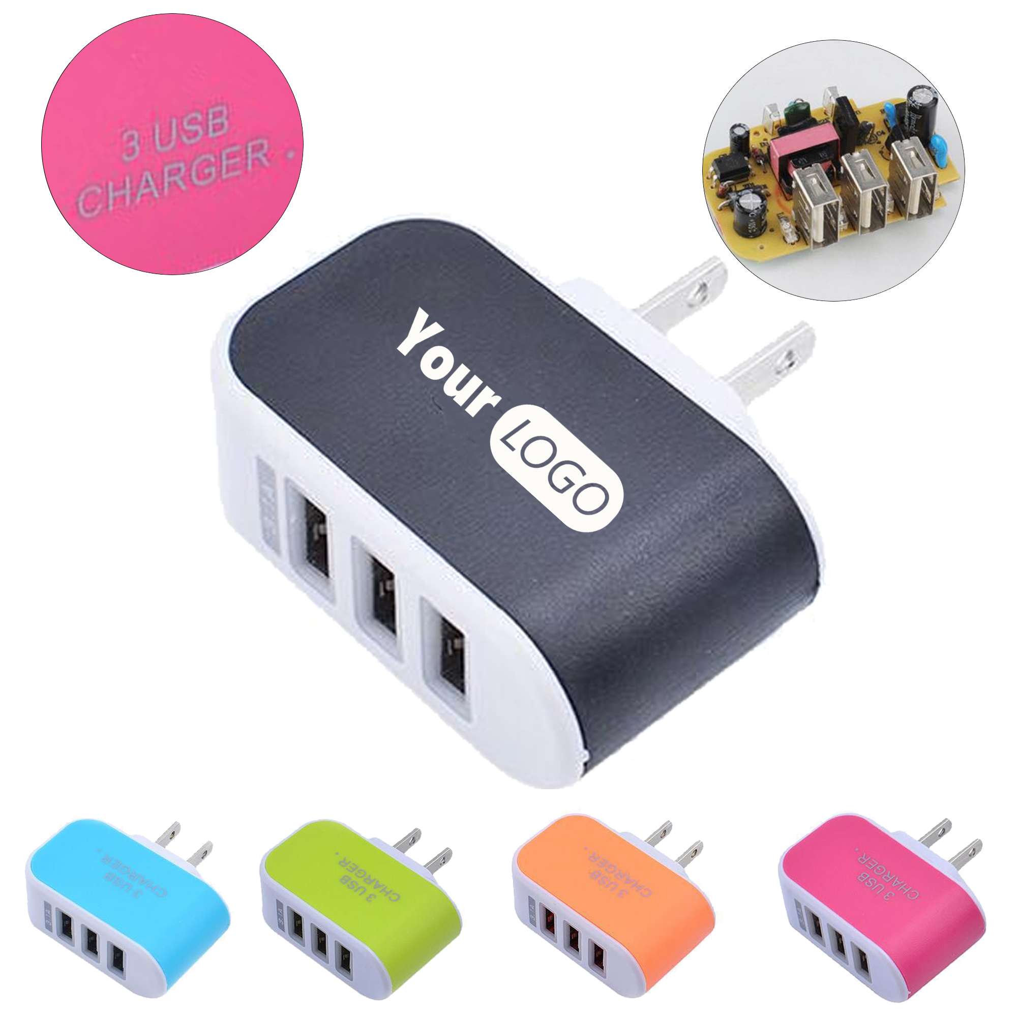 Triple USB Port Charger 6