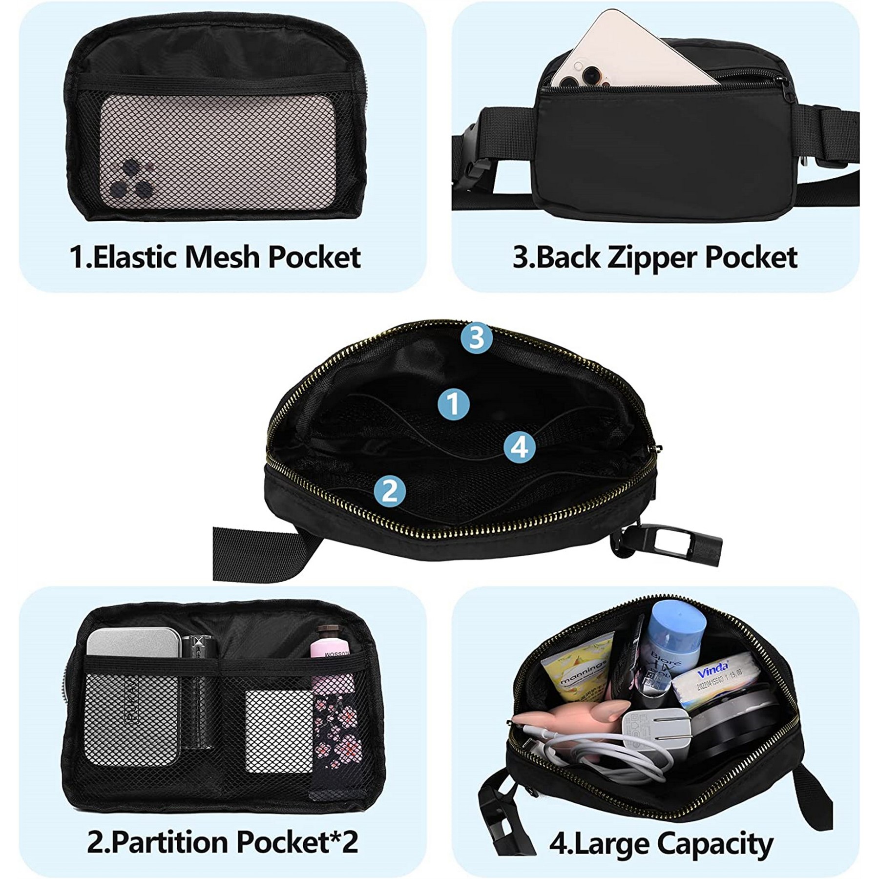 Fanny Pack With Adjustable Belt 4