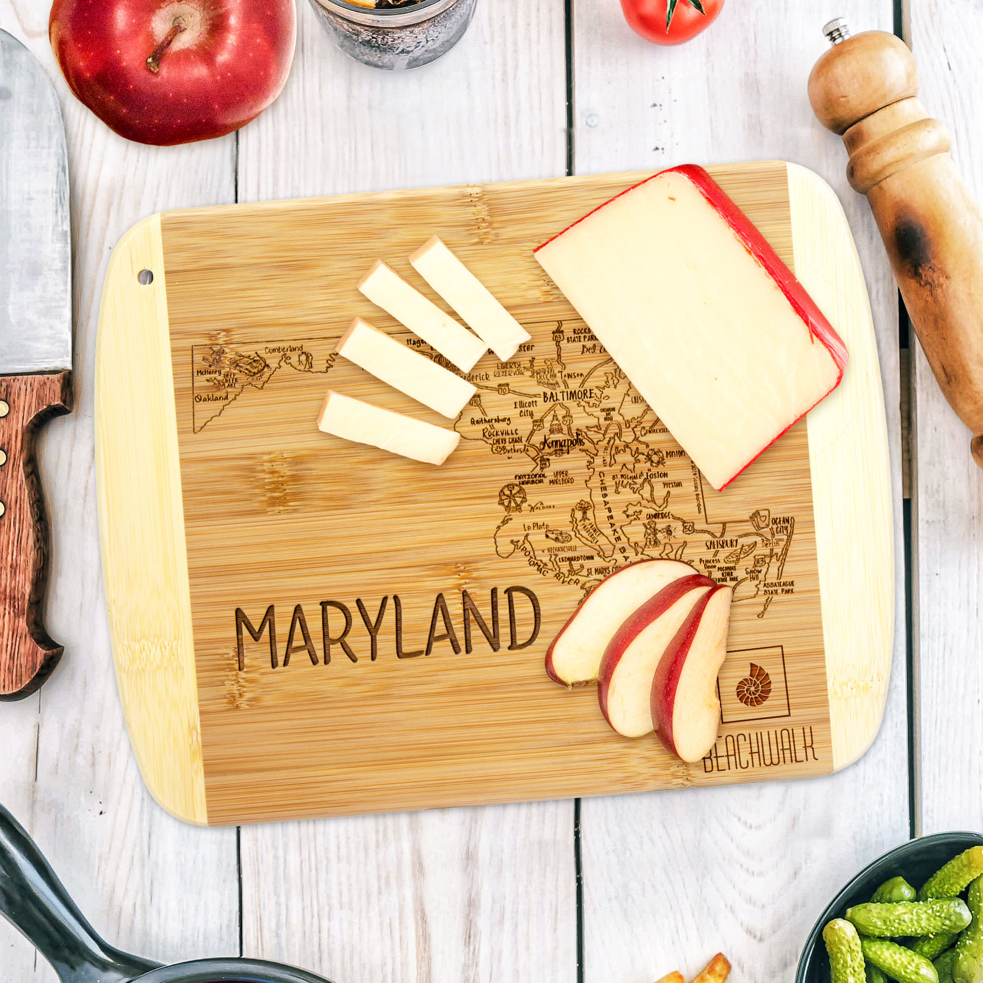 A Slice of Life Maryland Serving & Cutting Board 4