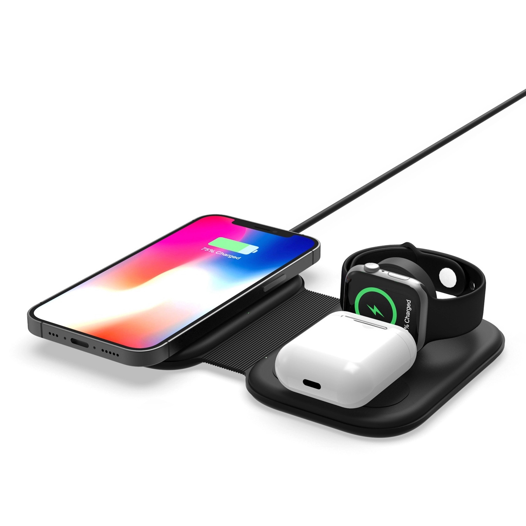 15W Folding 3 In 1 Magnetic Wireless Charger 7