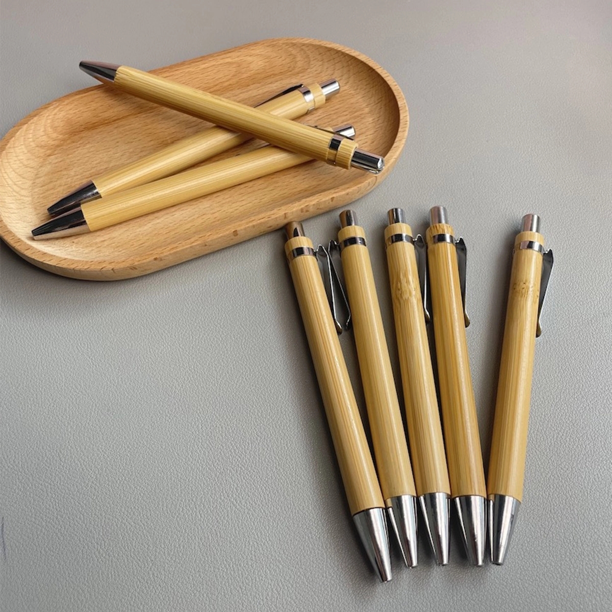 Custom Luxury Bamboo Ballpoint Pen 4
