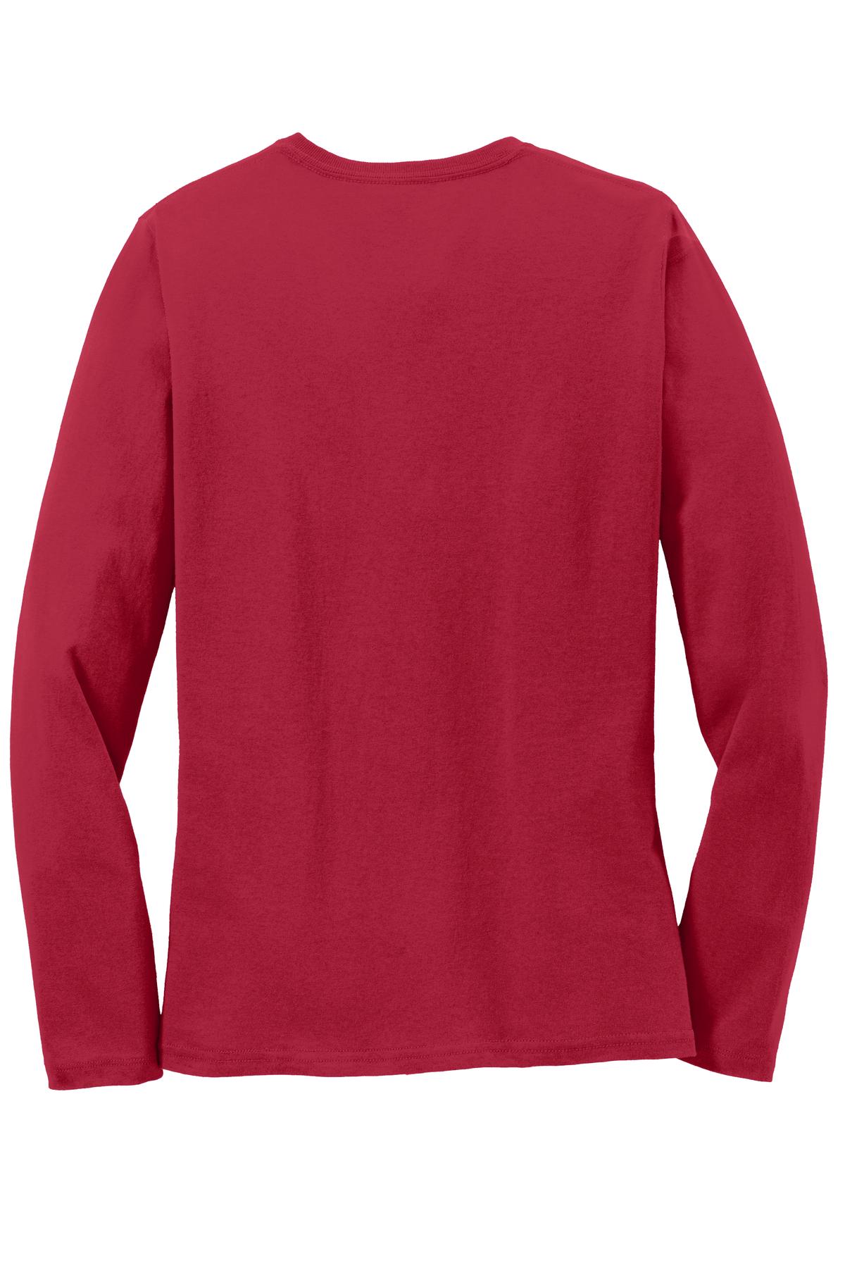 Port & Co Women's Long Sleeve Core Cotton Tee. LPC54LS 129