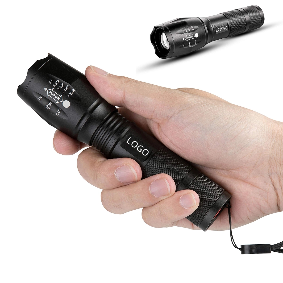 Aluminum Telescopic Handheld Flashlight LED 3