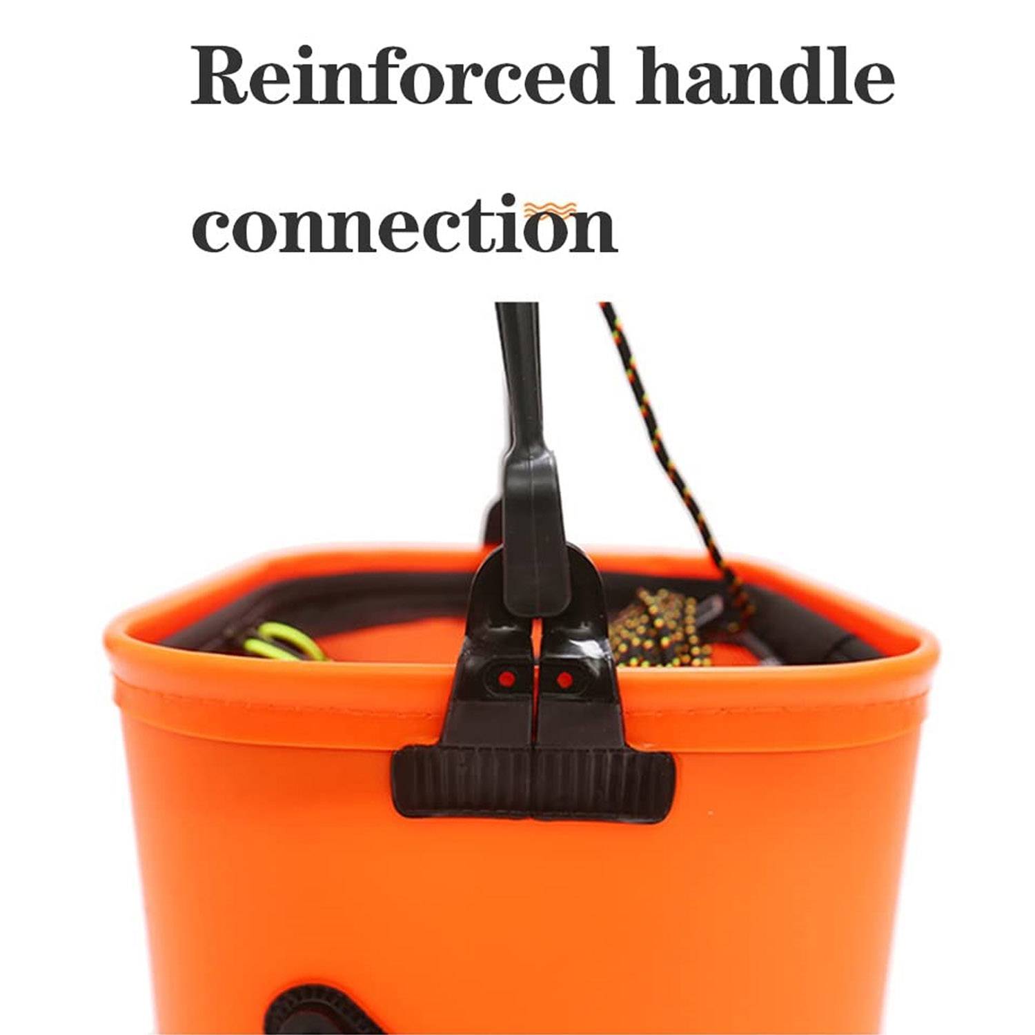 Fishing Bucket Foldable Waterproof EVALive Fish Container 12