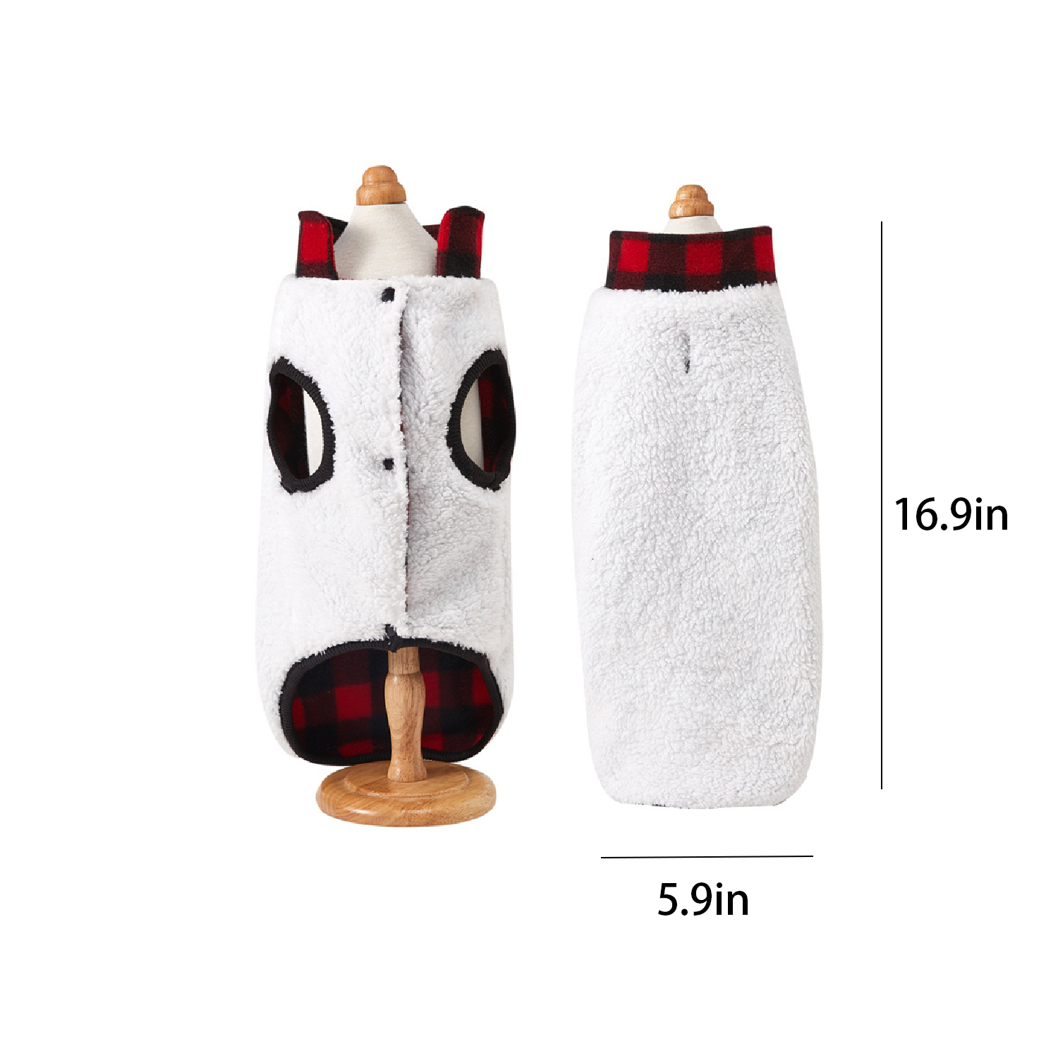 Polar Fleece Padded Jacket for Dog 1