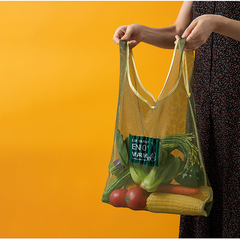 Polyester Reusable Mesh Grocery Bags 15