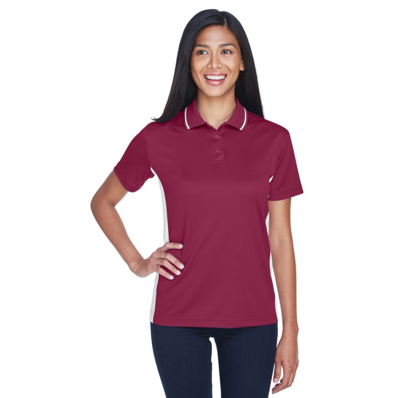 UltraClub Ladies' Cool & Dry Sport Two-Tone Polo 16