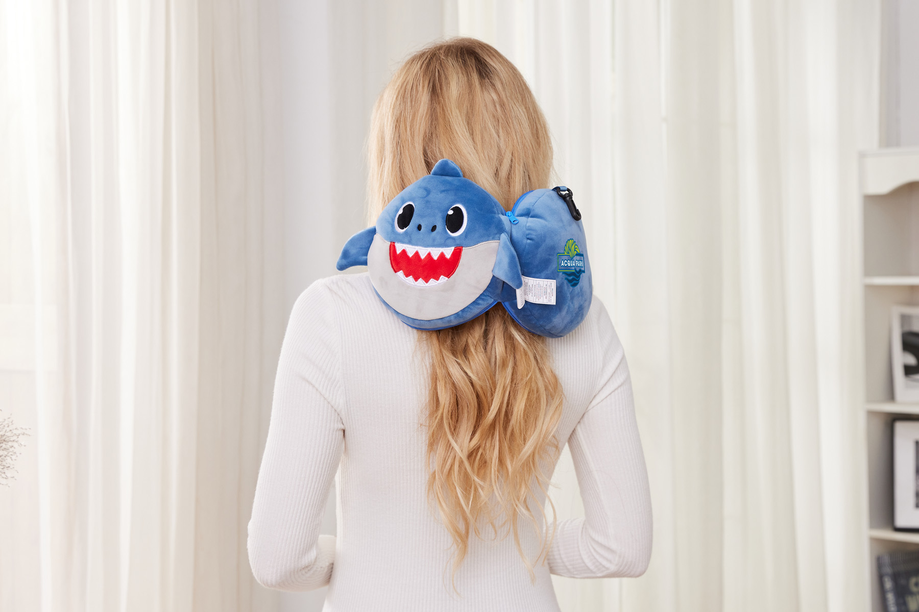 Comfort Pals™ Shark 2-in-1 Pillow Sleep Mask 6