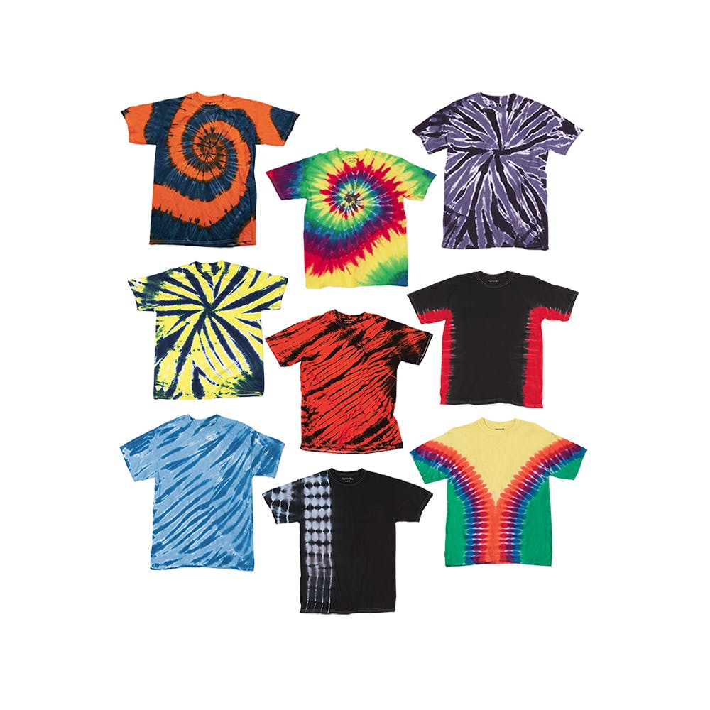 Kids' Irregular T-Shirts Assorted Tie Dye Small 1