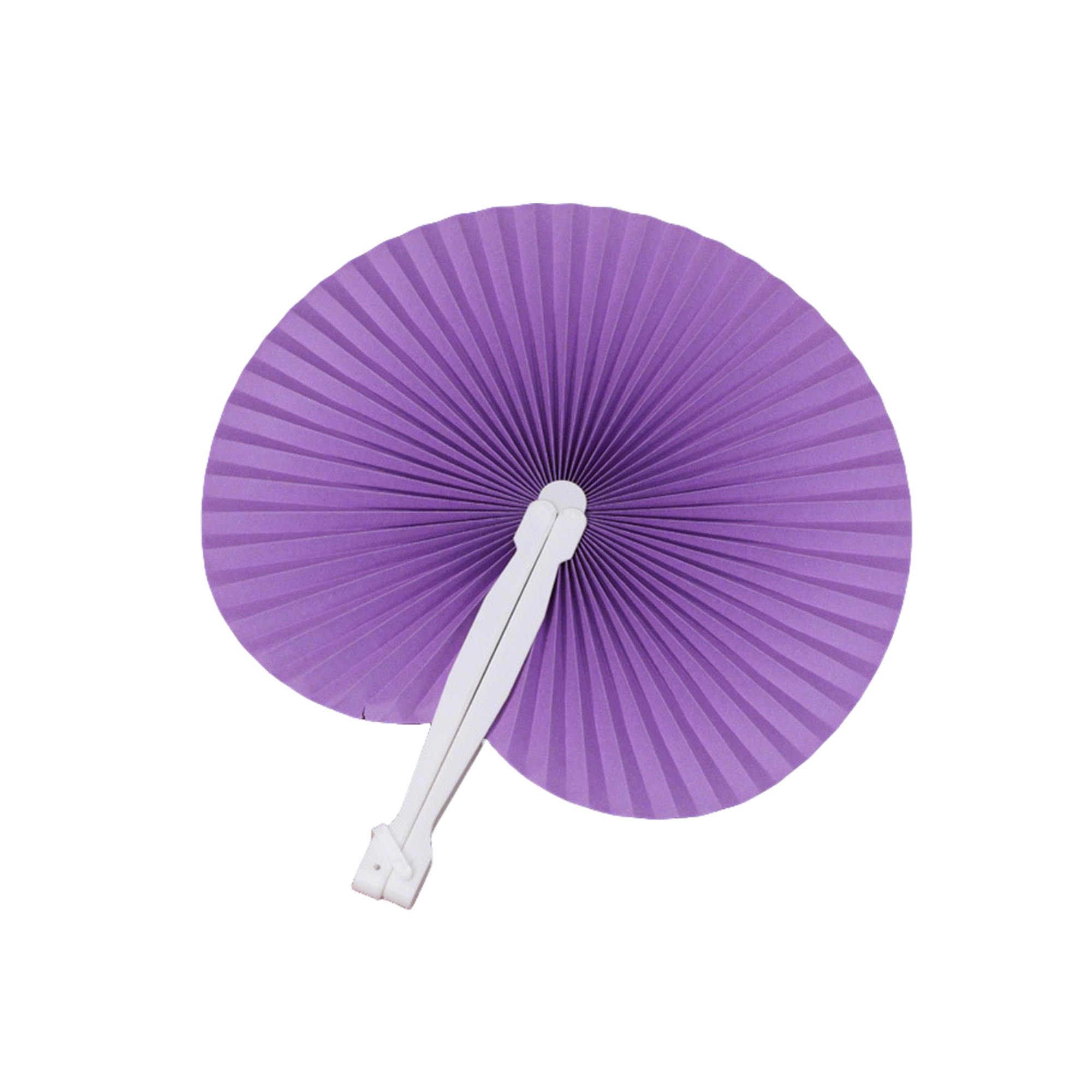 Colorful Plastic Folding Hand Fan 5.7" Length x 0.75" Width 2