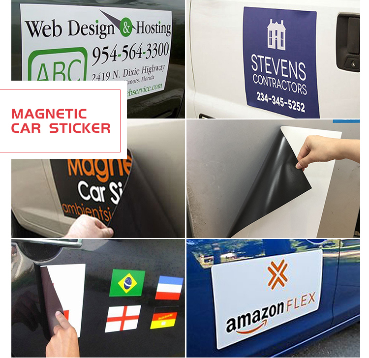 EasyStick Woodgrain Car Magnet 5