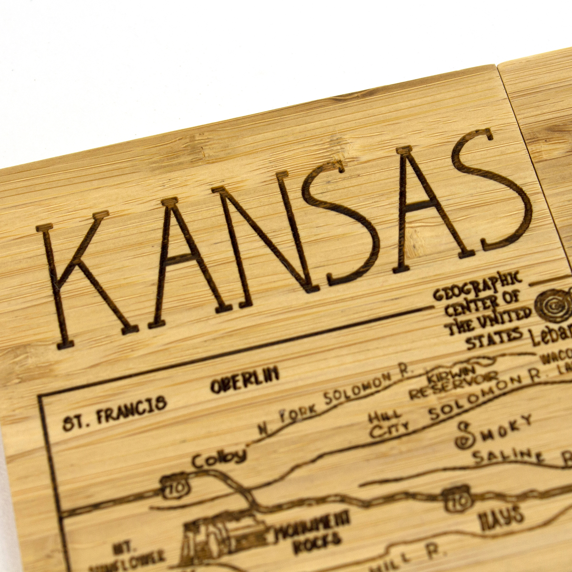 Kansas Puzzle Coaster Set 8