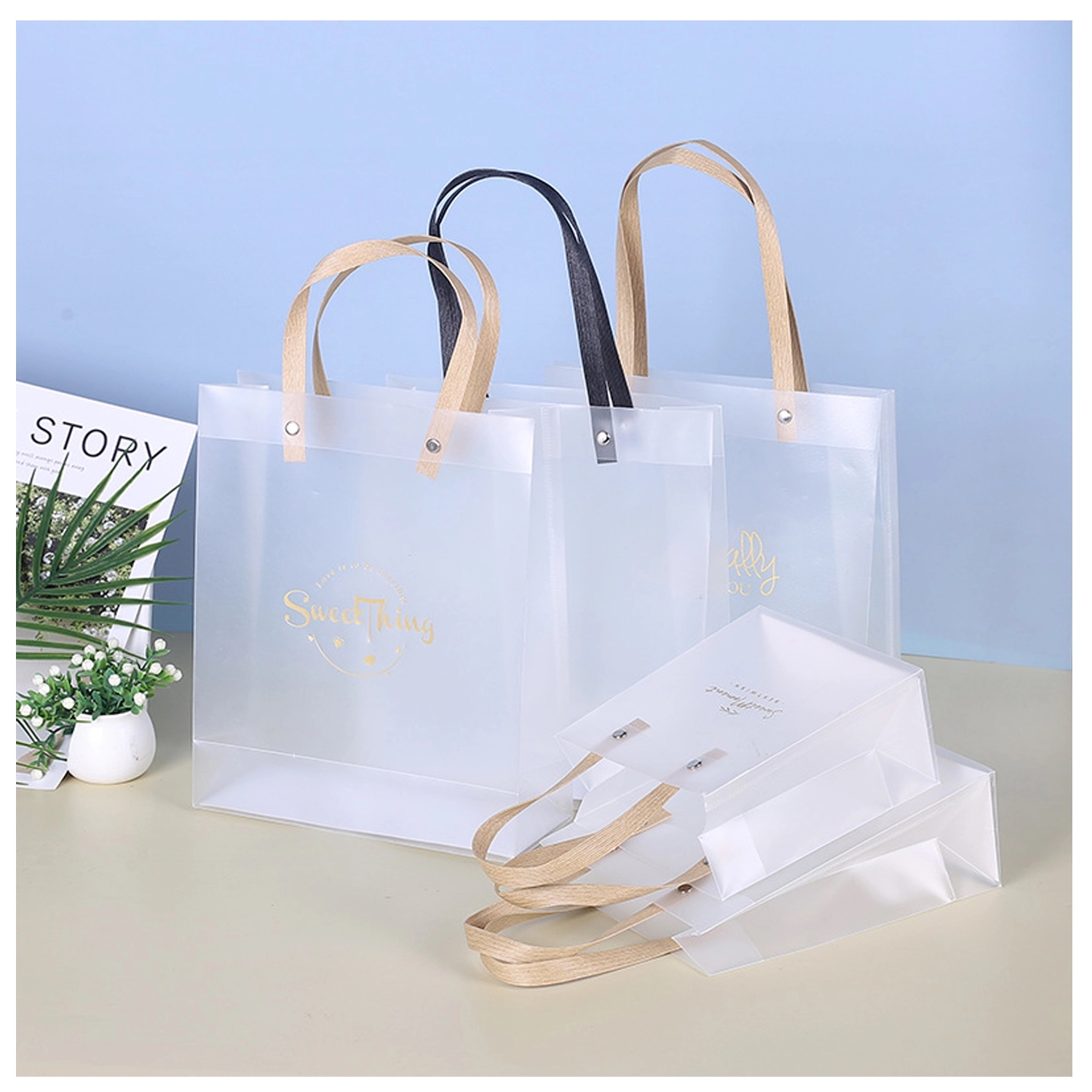 Transparent Shopping Gift Handbag 2
