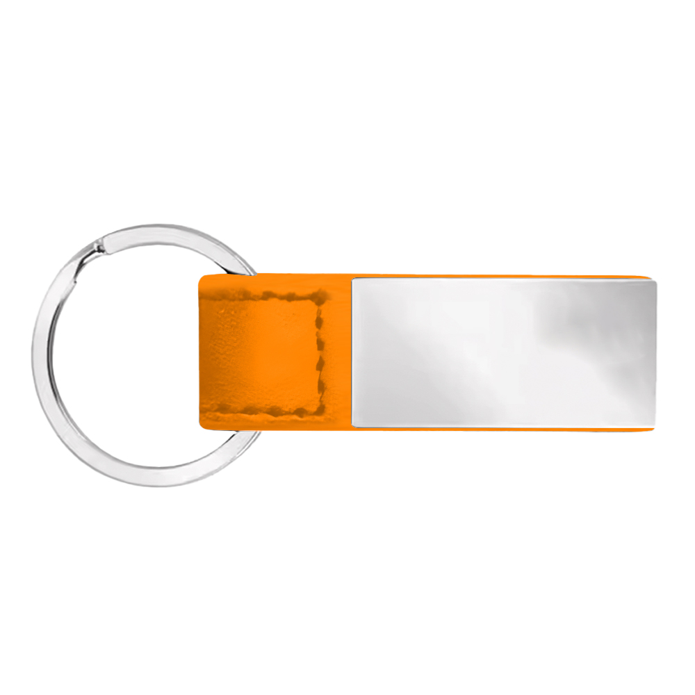 SleekPlate Leather & Metal Key Fob 6