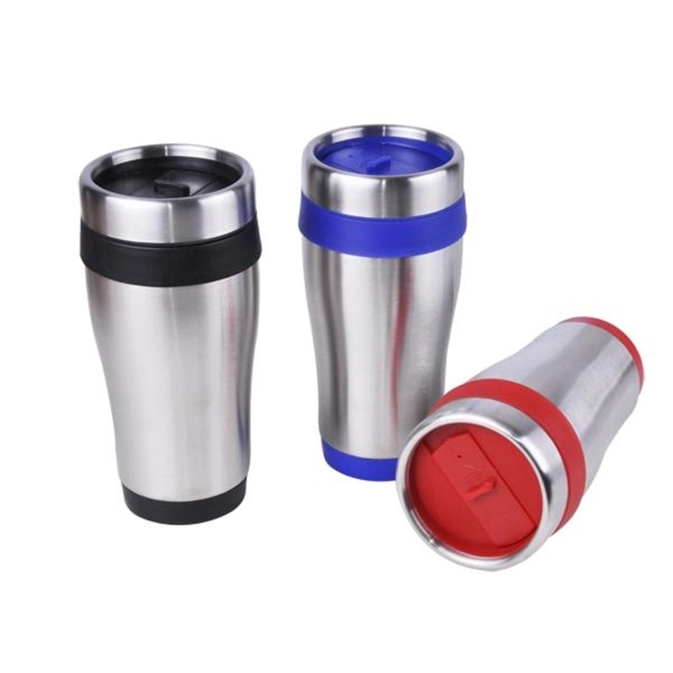 16 oz Stainless Steel Cup With Screw On Lid 1