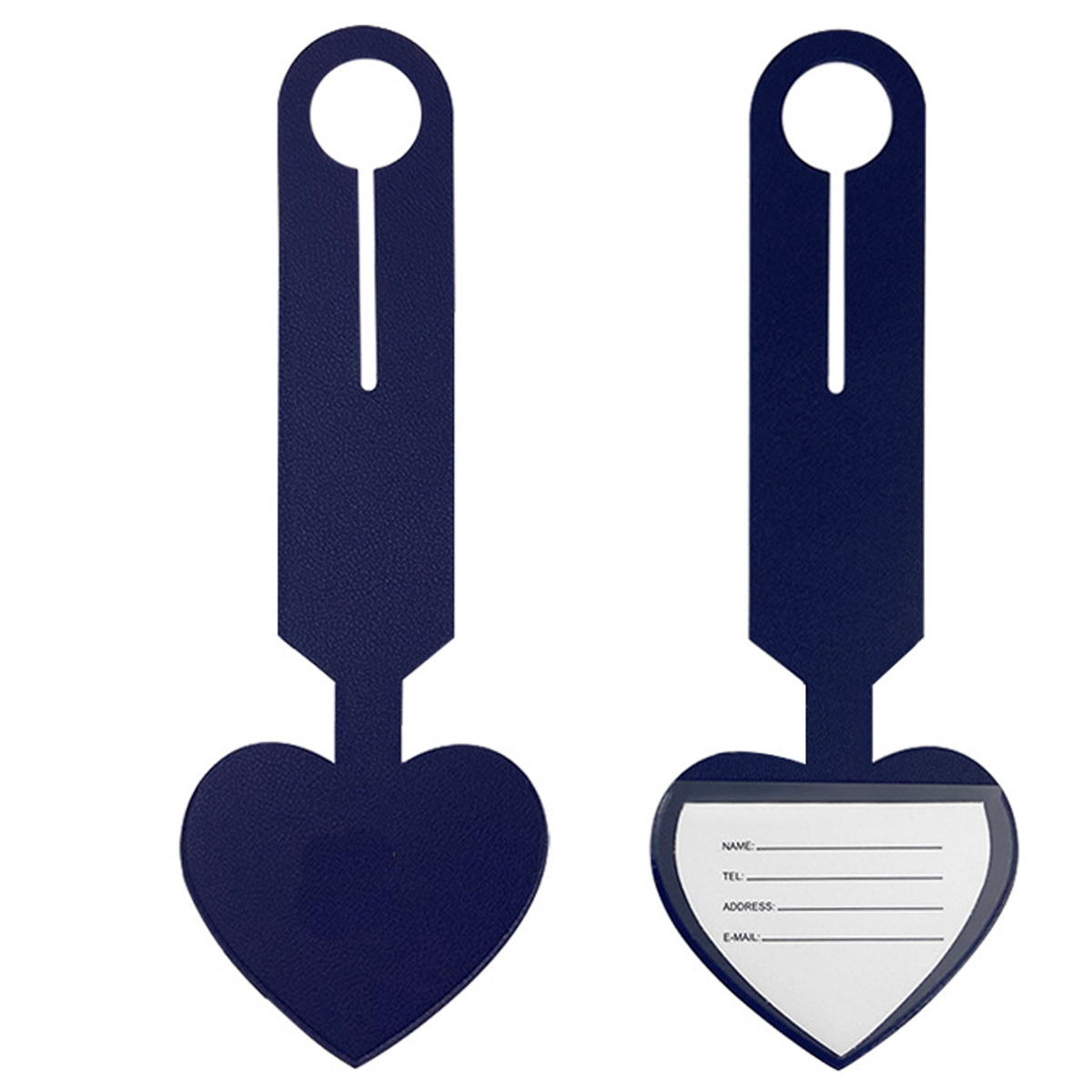 Heart Shaped PU Luggage Tag 2