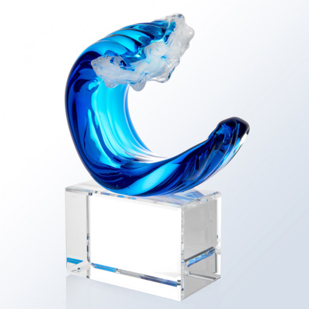 Unique Art Glass Tidal Wave. 2