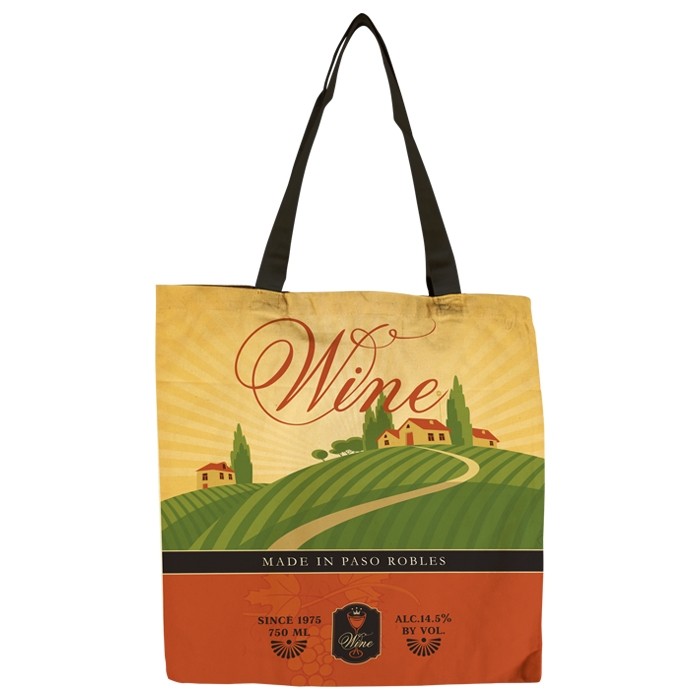 Flat Vibrant Cotton Tote Bag 18