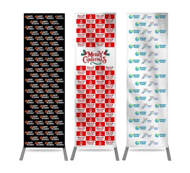Economy Step and Repeat Banner Stand / Double Sided 4