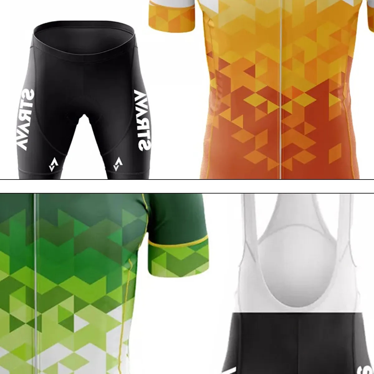 Breathable Cycling Jersey And Bib Shorts Set 7
