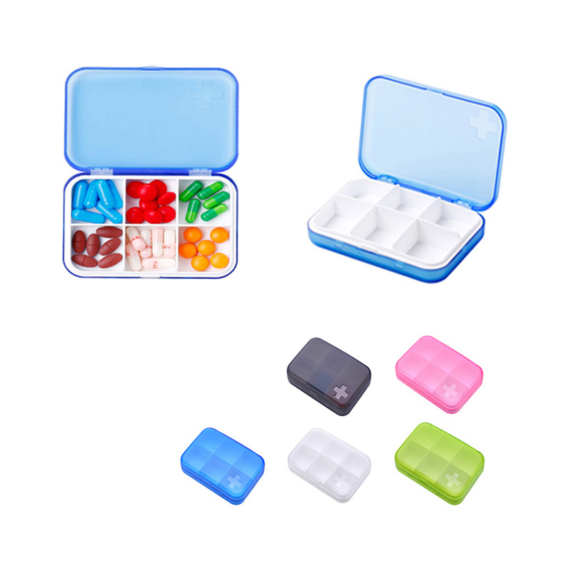 6 Compartment Plastic Pill Box 2