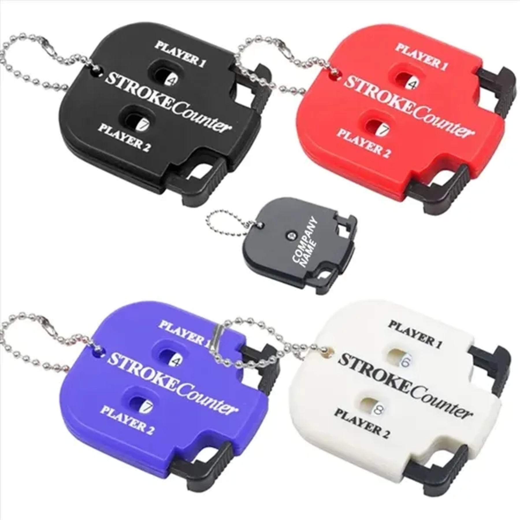 Golf Stroke Counter with Keychain
 2
