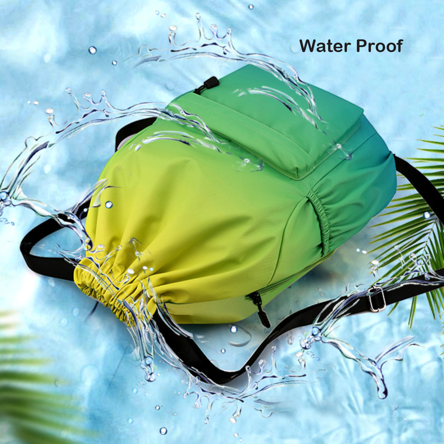 Super Lightweight Water-Resist Sports Beach Drawstring Bag 16