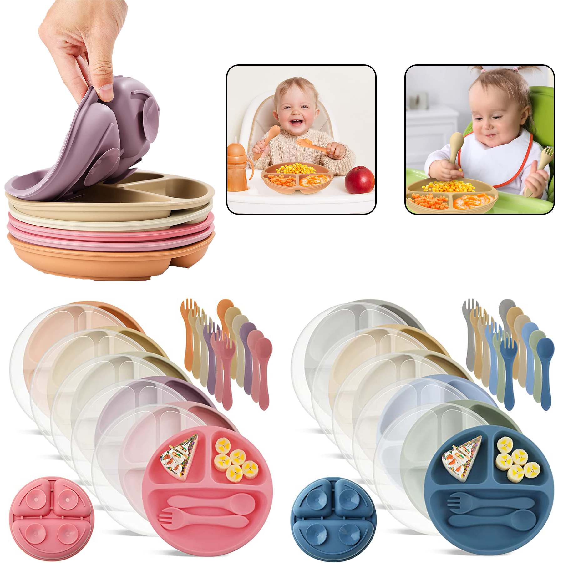 Sucker Silicone Baby Dining 3