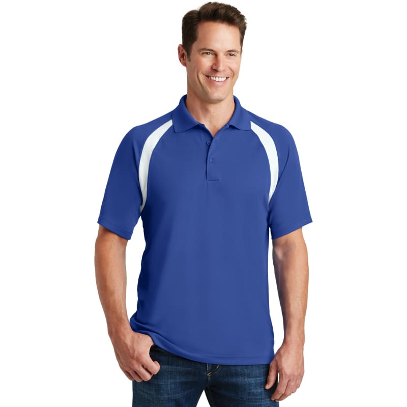 Sport-Tek Dry Zone Colorblock Raglan Polo. 2