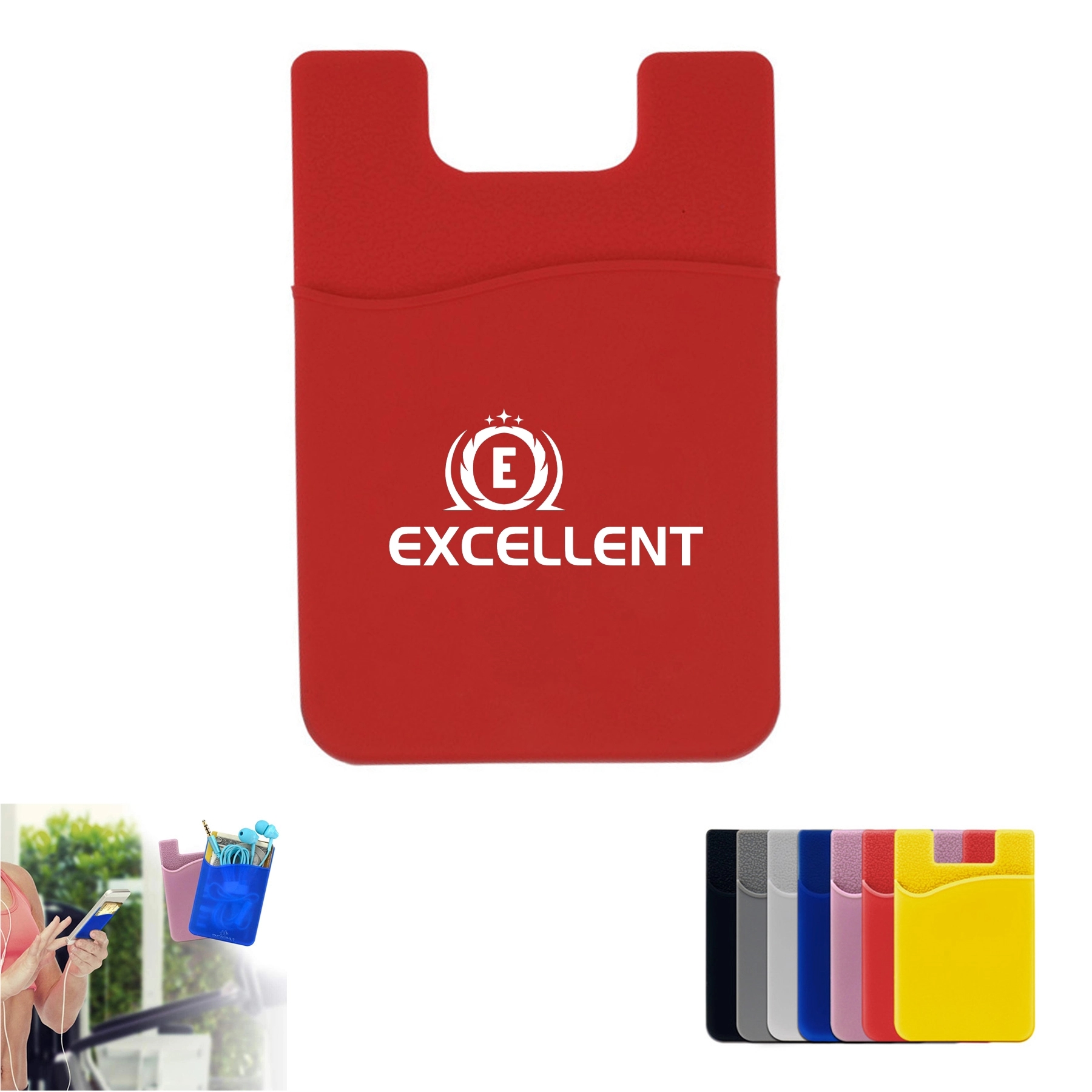 Silicone Stretch Phone Wallet 2