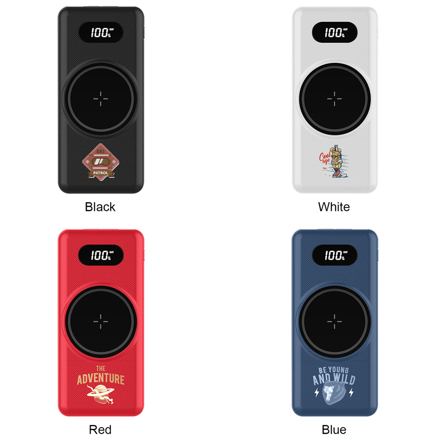 15W Wireless Power Bank 10000mAh W/ LED Display 8