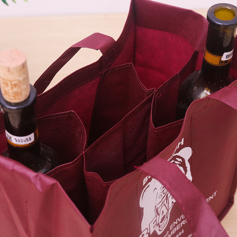 Non Woven 6PCS Wine Tote Bag 3