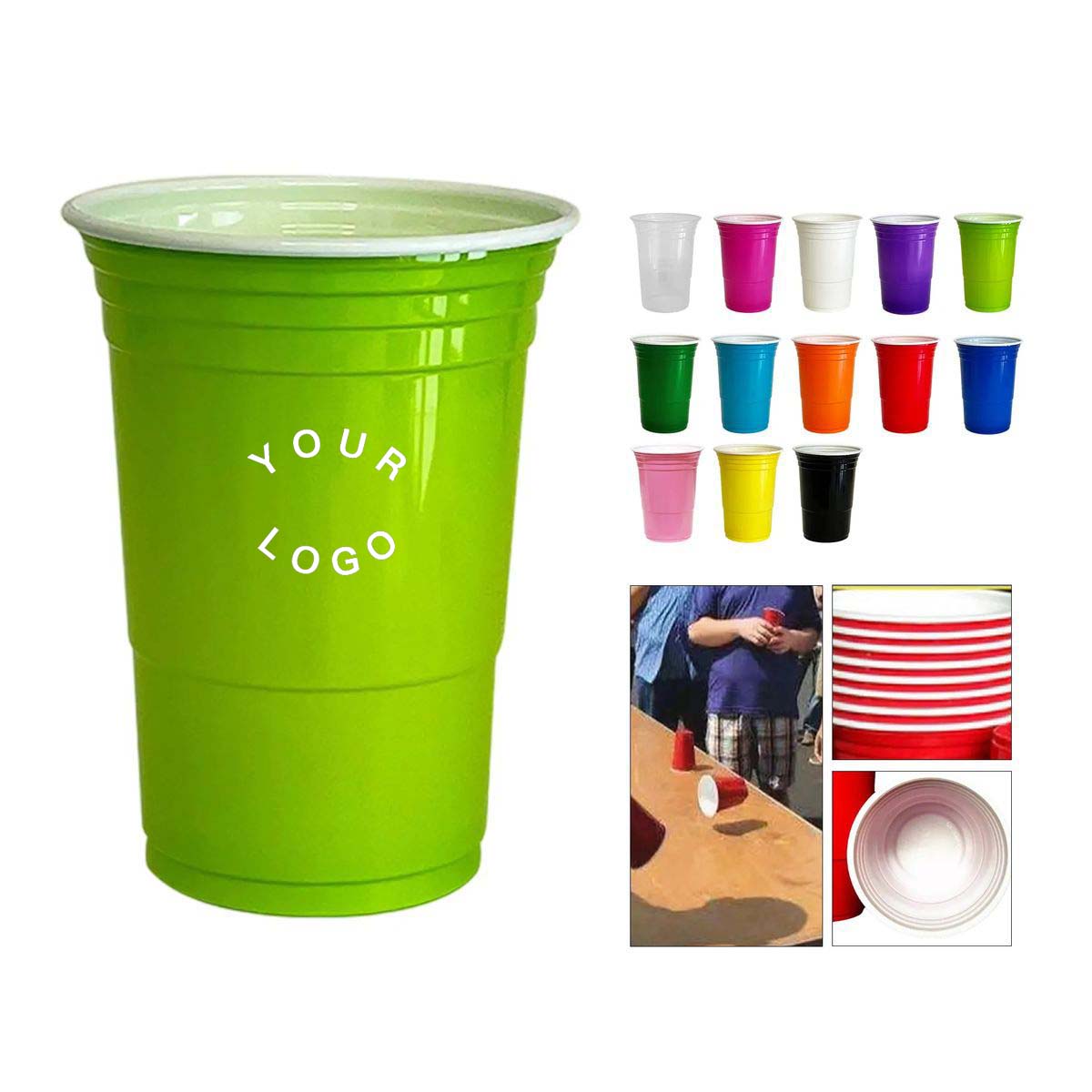 Vibrant Plastic Cup 16oz for Outdoor Events 6