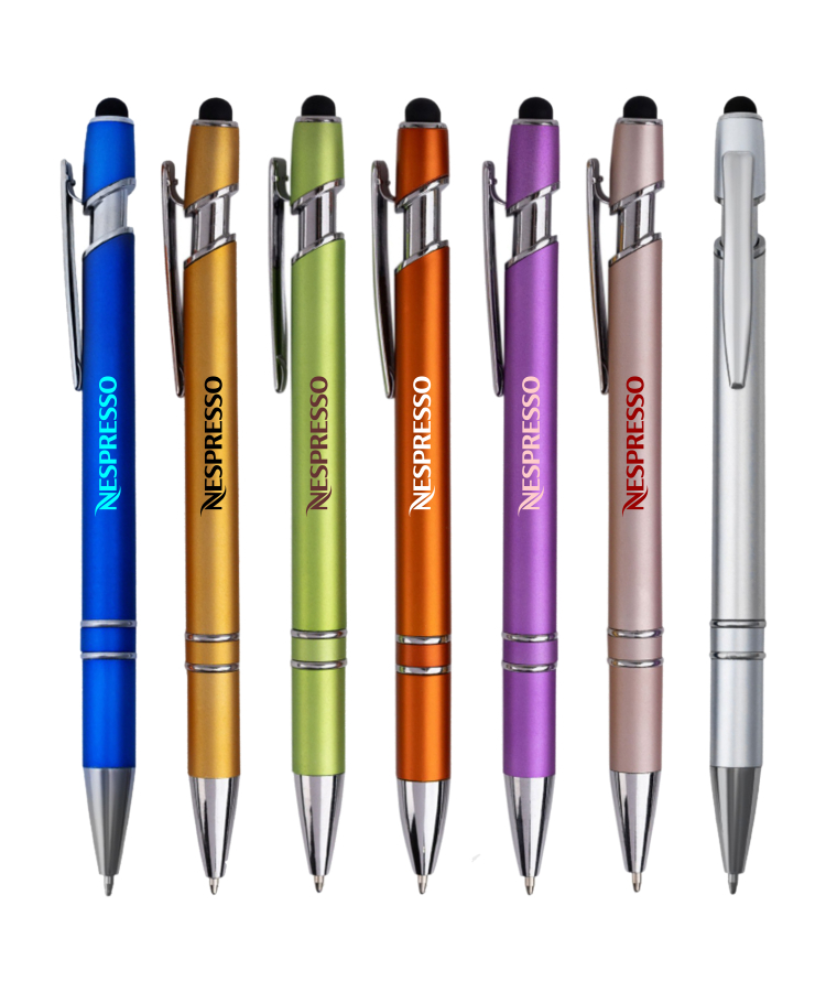 Union Printed - Chrome Colors Stylus Click Pen 1