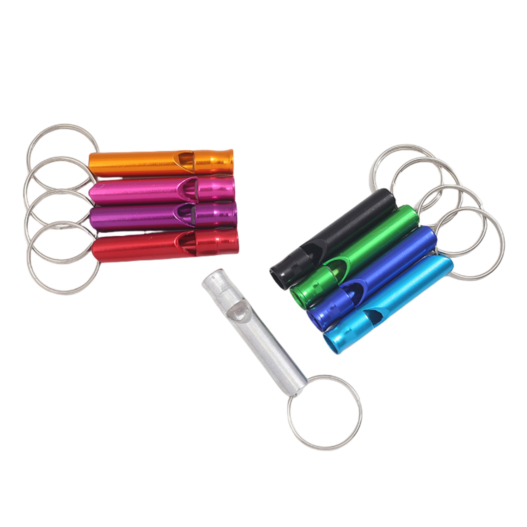 Aluminum Emergency Survival Whistle Key Chain 3