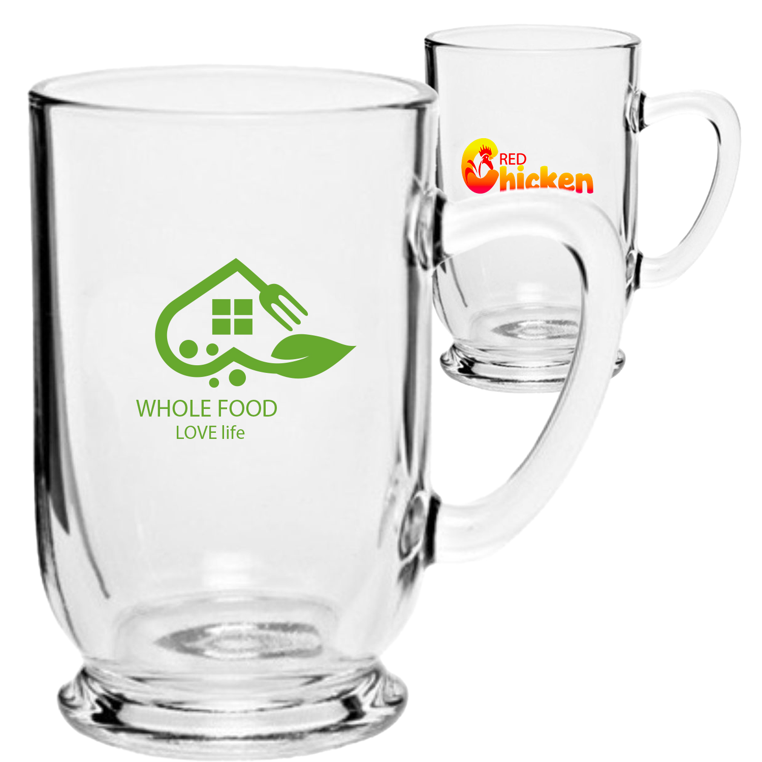 16 oz. ARC Clear Wall Glass Mugs 1
