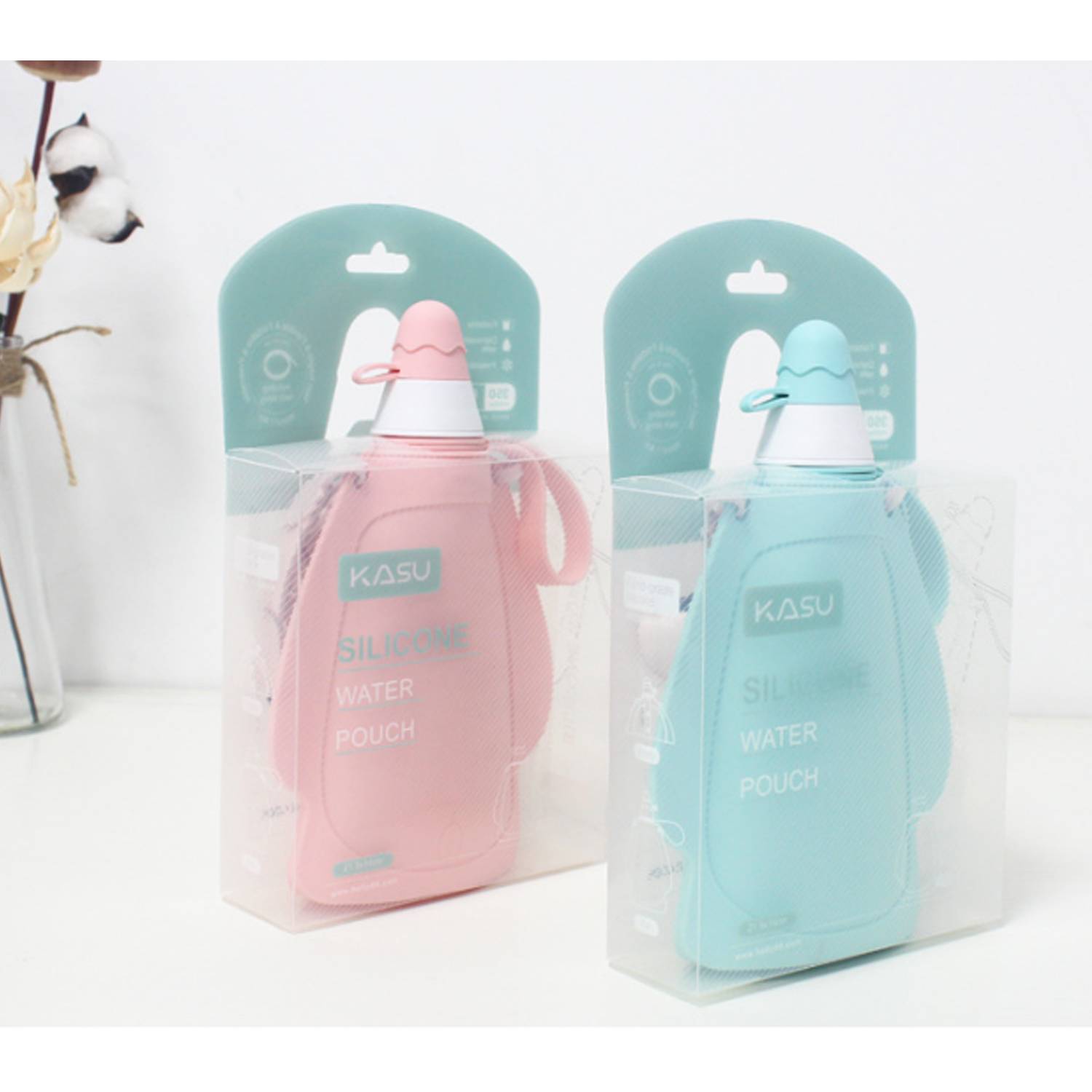 10-13.5Oz Silicone Flat Folding Bottle 1