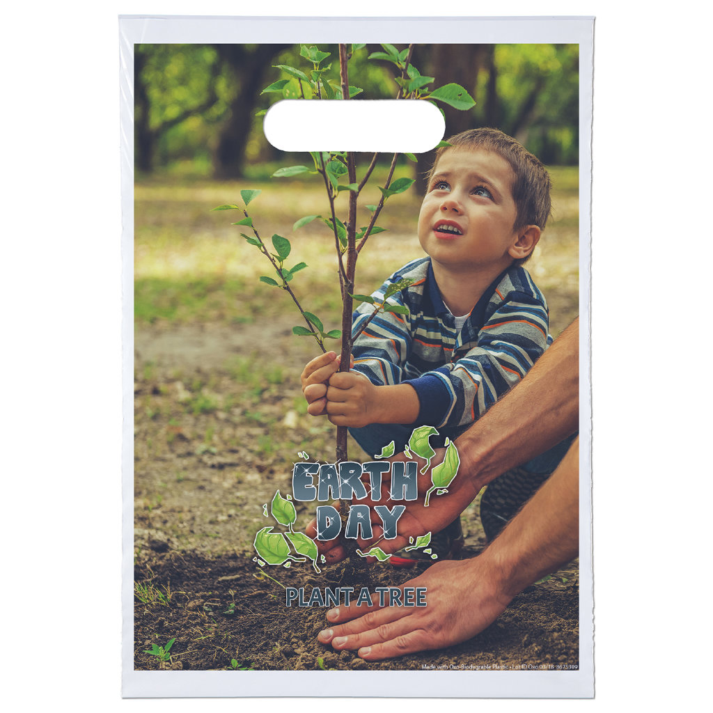 9W x 13H Digital Full Color Oxo-Biodegradable Die Cut 2