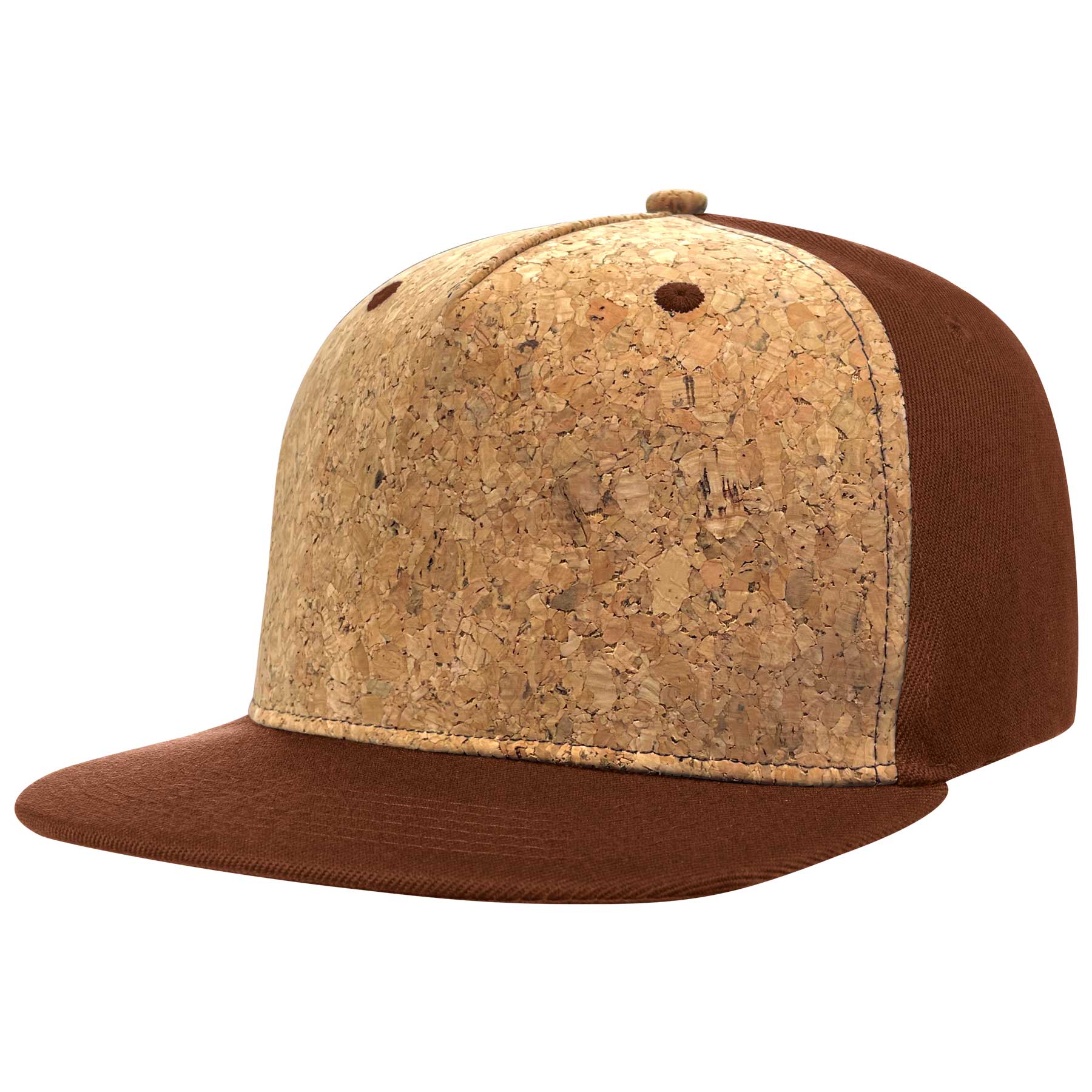 Cotton Flat Visor Adjustable Snapback Cork Caps 8