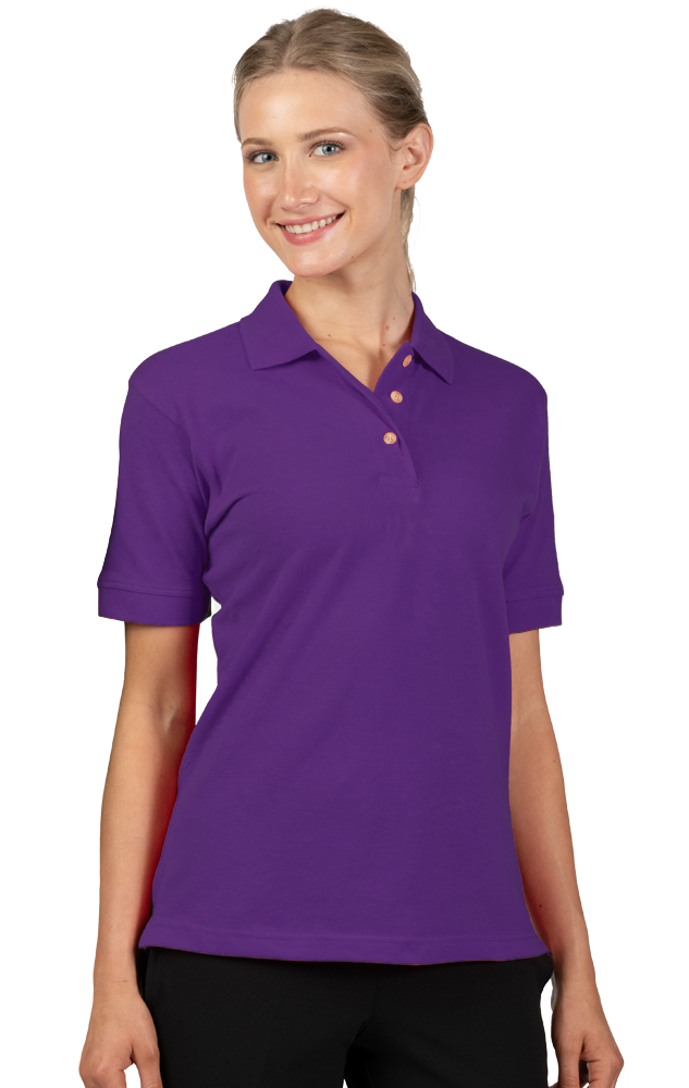 Ladies' 100% Cotton Pique Polo 35
