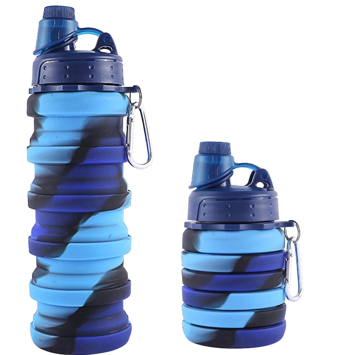 Custom Reusable Silicone Collapsible Sport Water Bottle 5