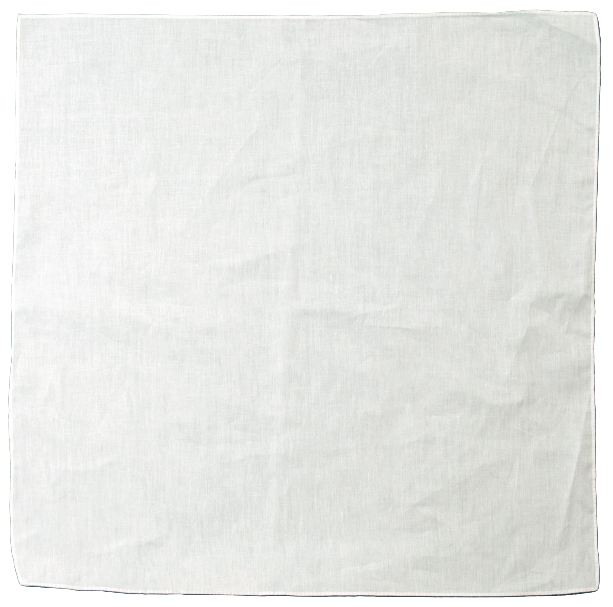 White Printed Standard Bandanna 2