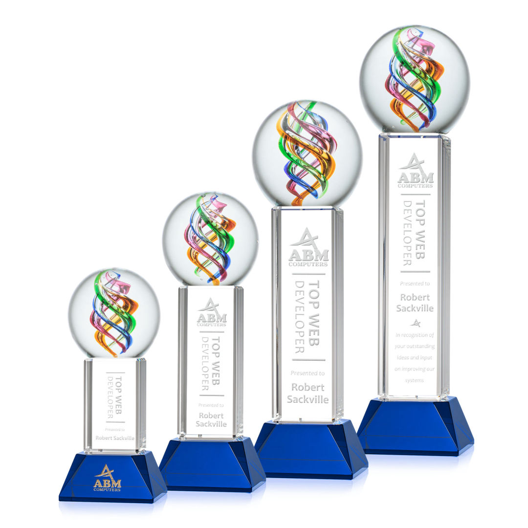 Galileo Award on Stowe Base - Blue 10