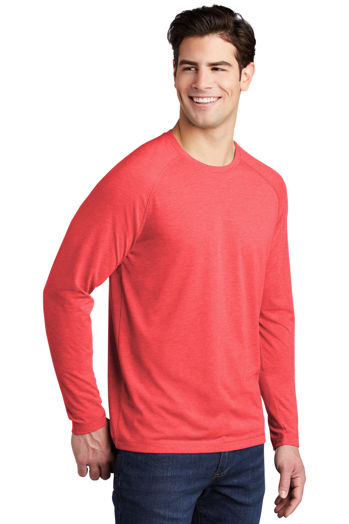 Sport-Tek® PosiCharge Long Sleeve Tri-Blend Wicking Raglan Tee 20