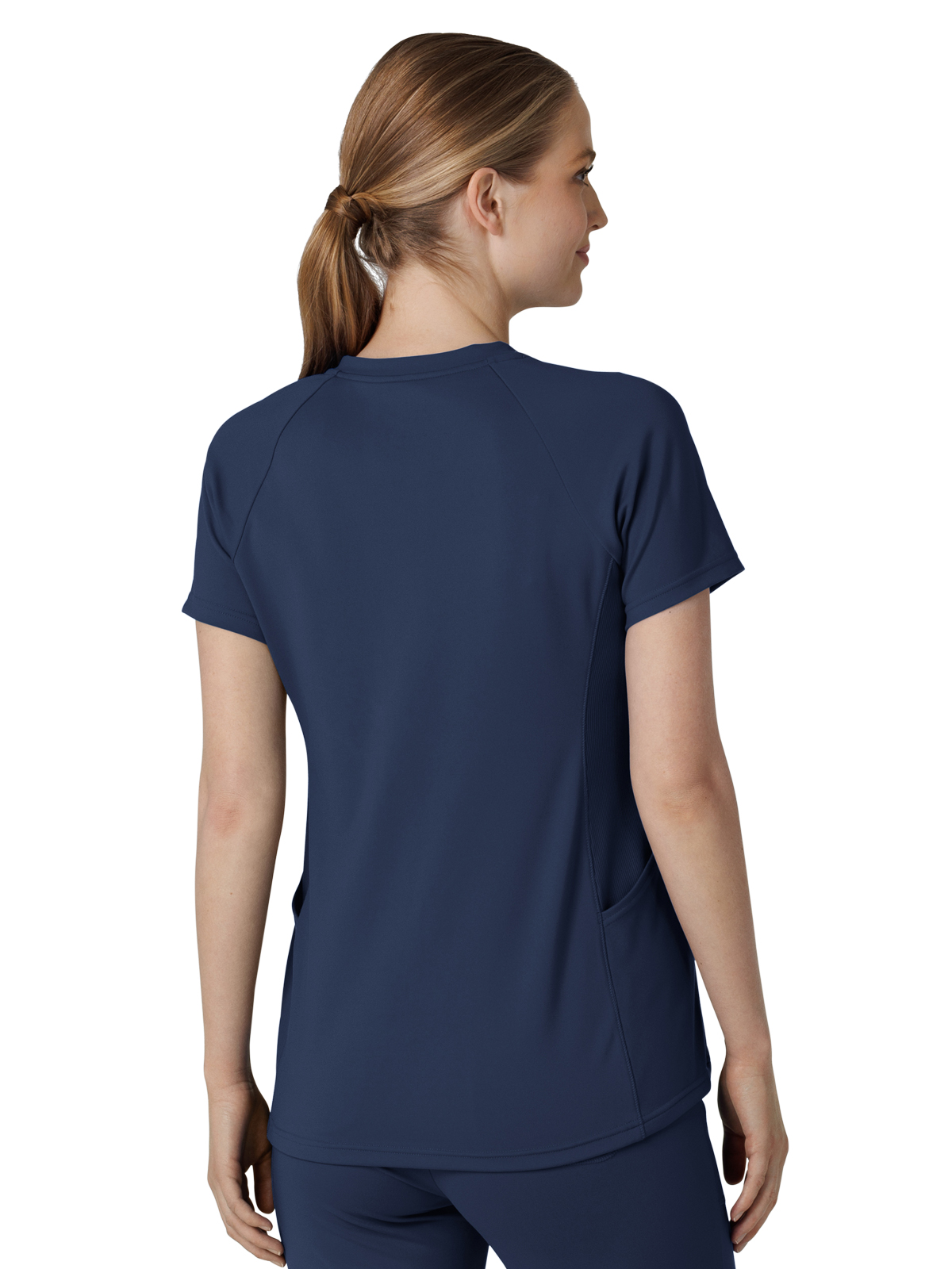 Wink - Renew Knit - Women's Four-Pocket Flex-n-Reach V-Neck Raglan Top 4