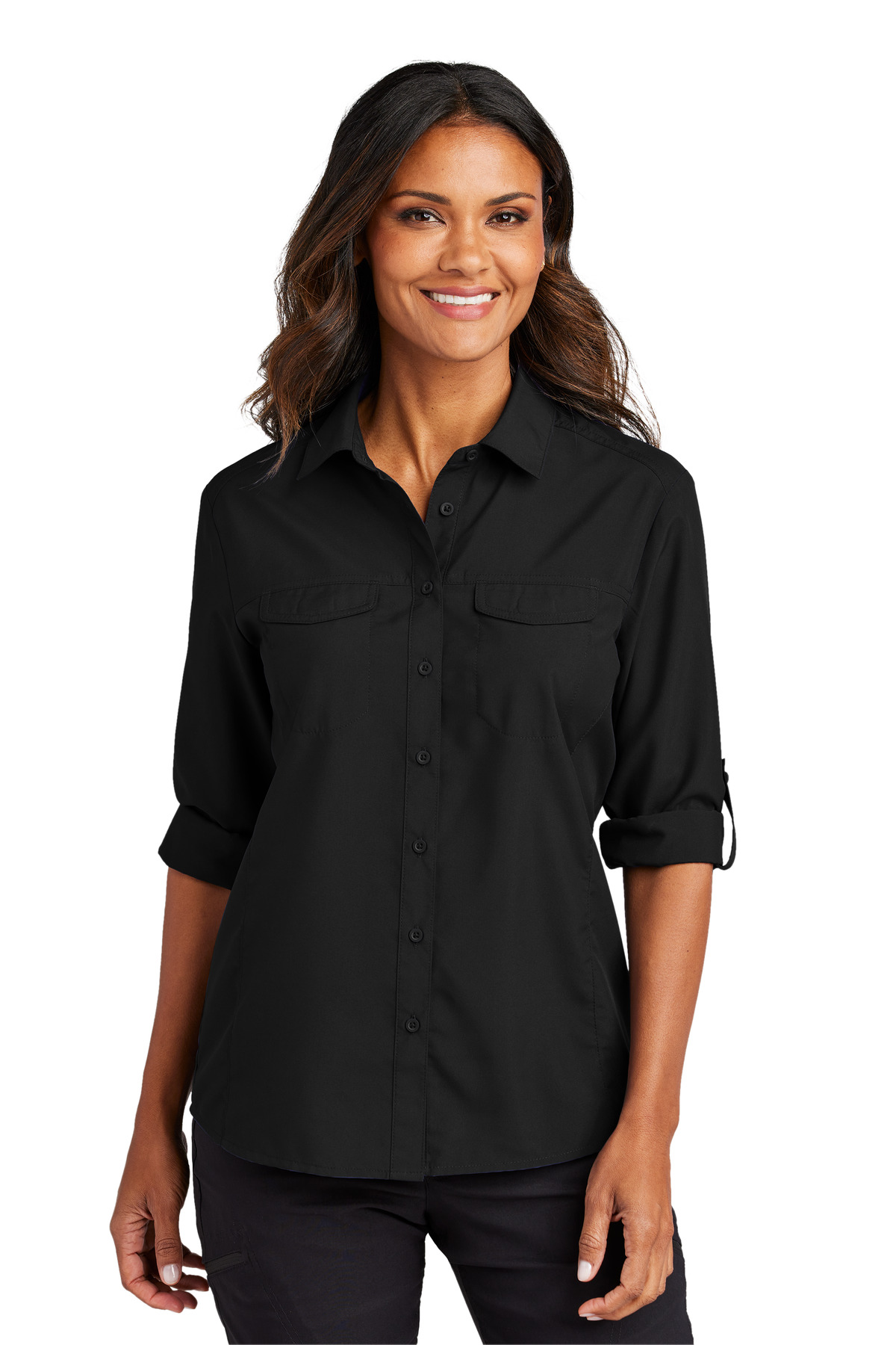 Port Authority Women's Long Sleeve UV Daybreak Shirt LW960 31
