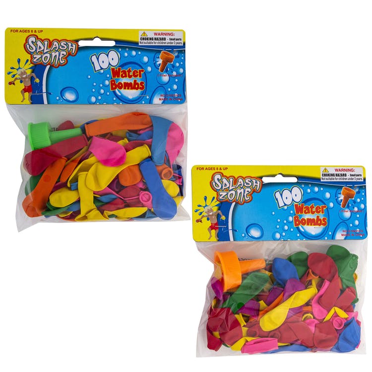 Water Balloons - 100 Pack Assorted Colors 2