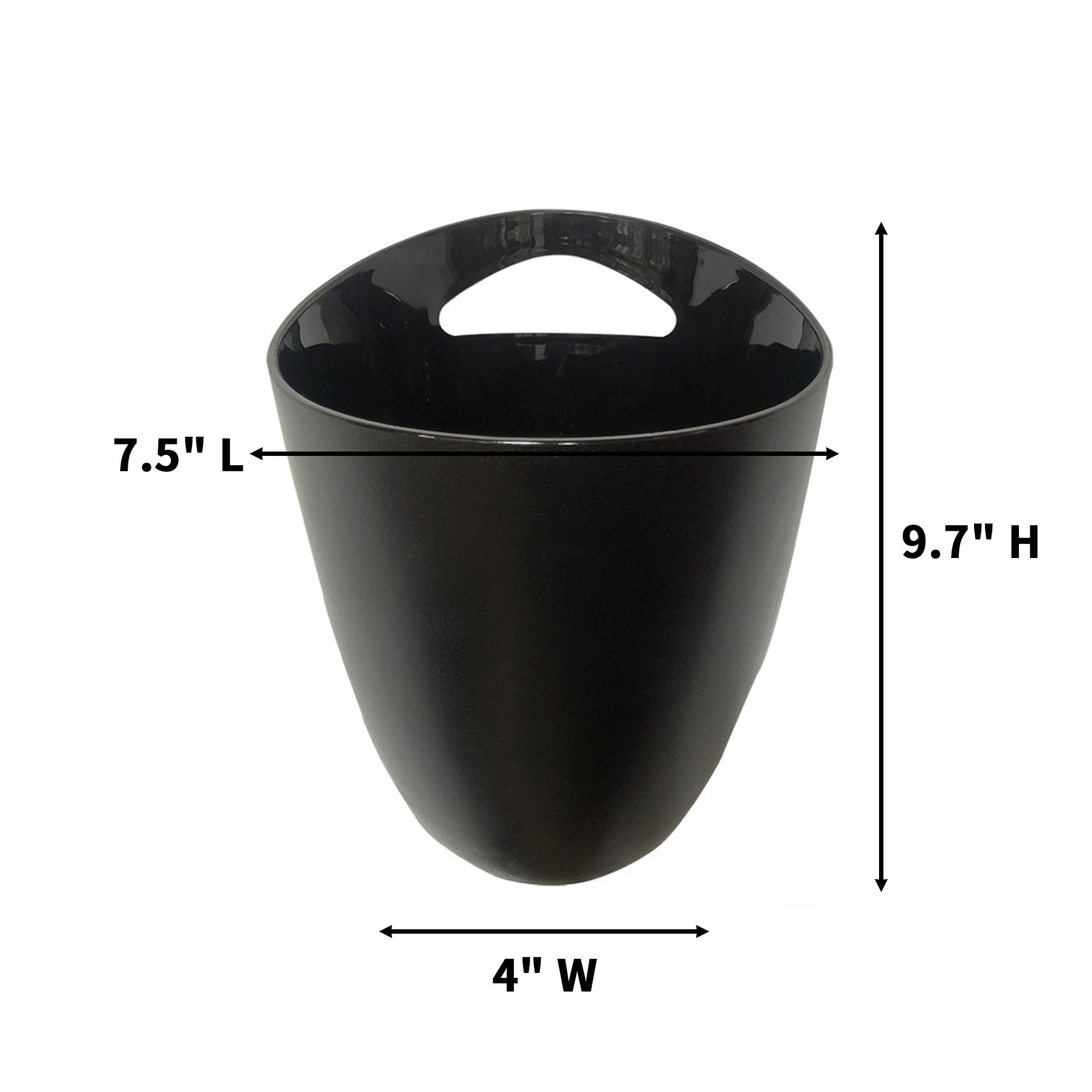 Clear Beverage Chill Bucket 3.5 Liter 7.5" x 4" x 9.7" 4