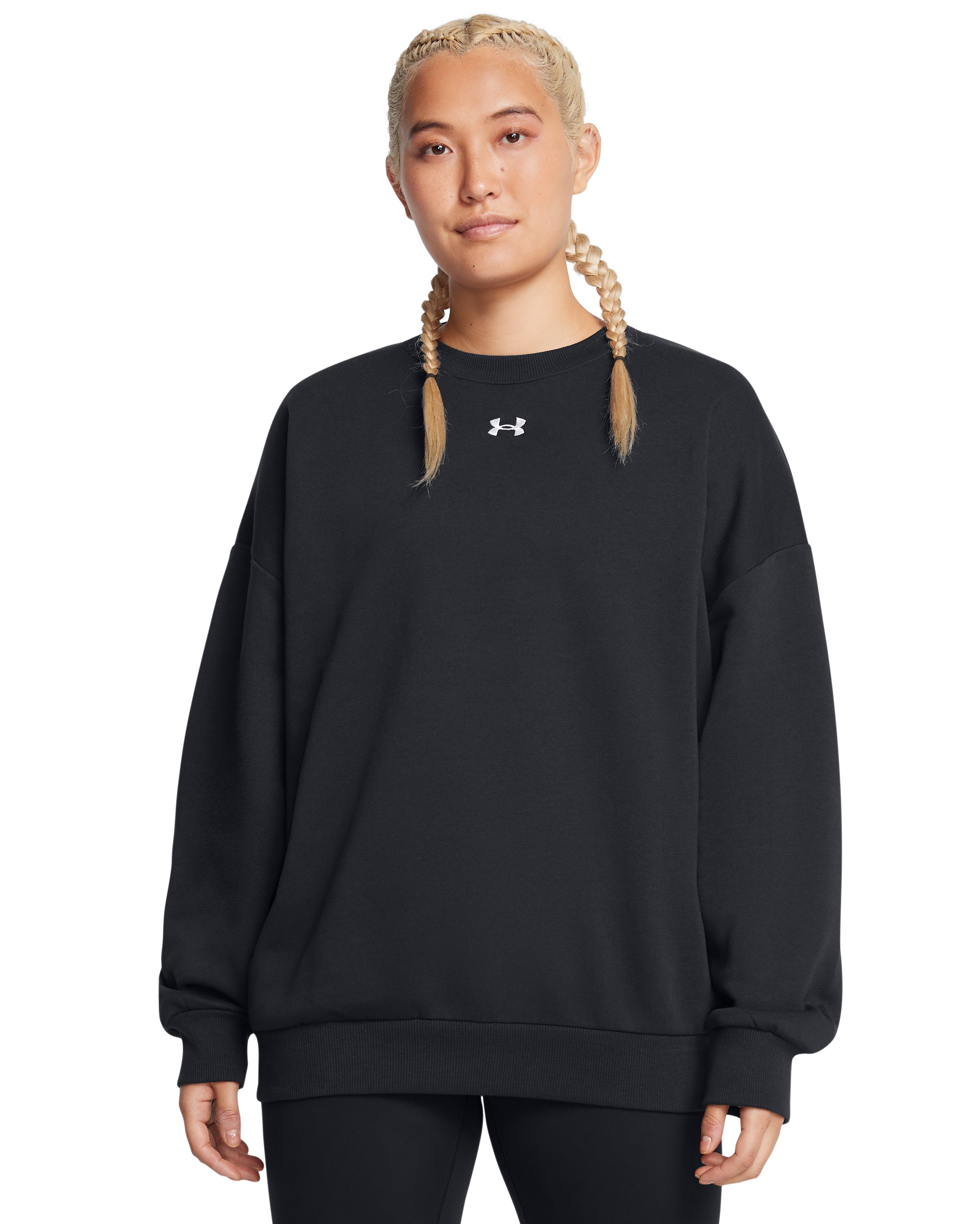UA Rival Fleece Women's Oversized Crew 4