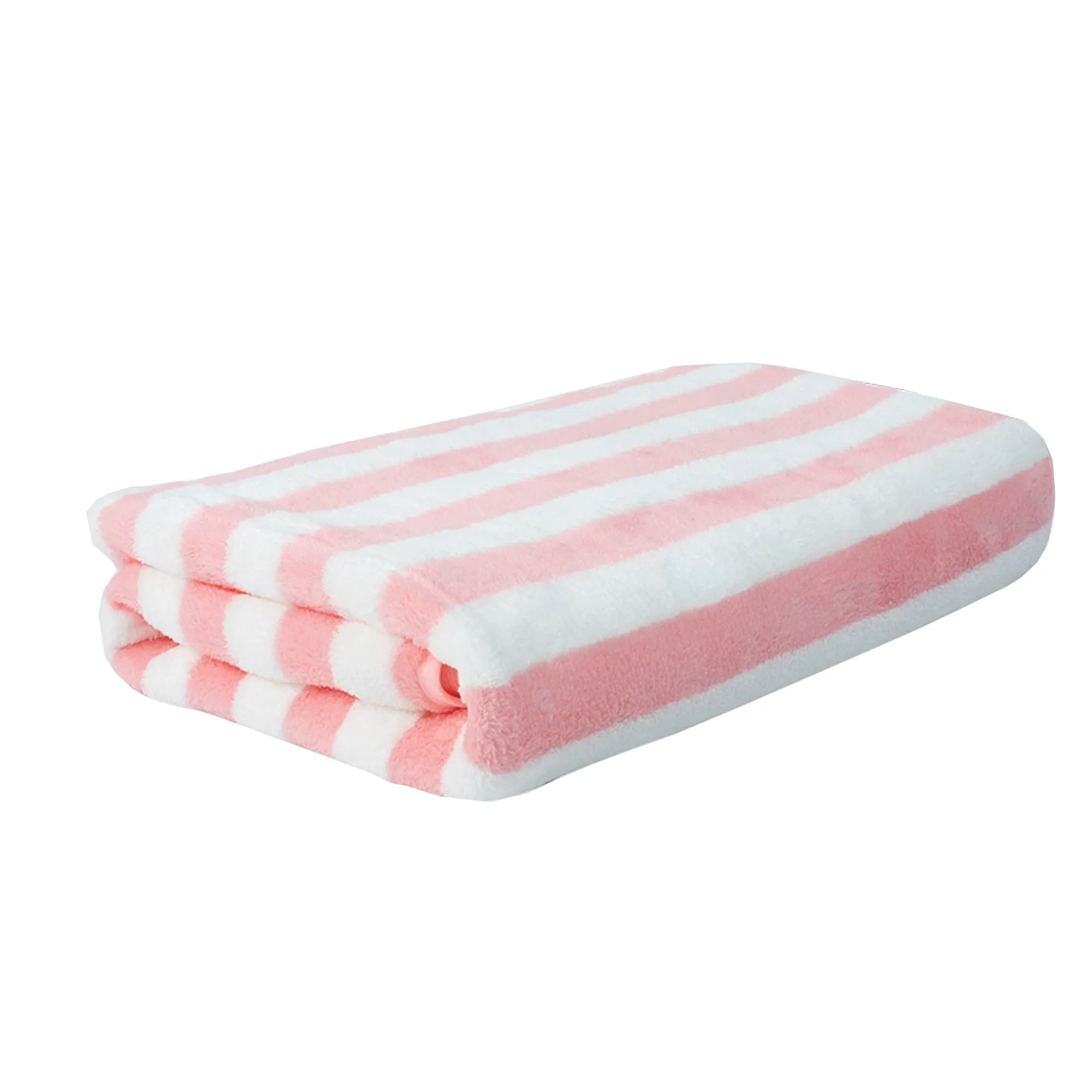 Plush Striped Bath Towel 3
